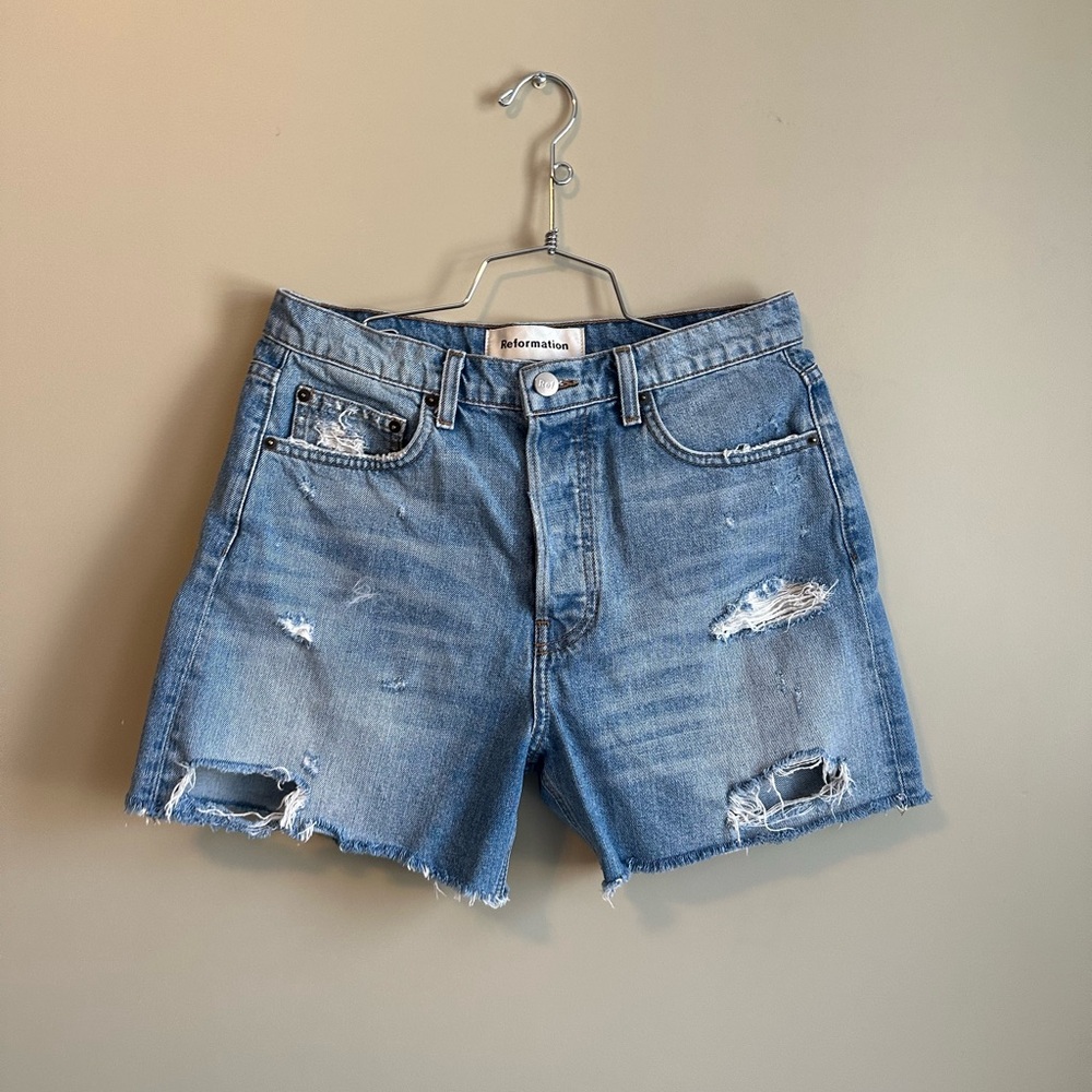 Reformation Lola Denim Shorts